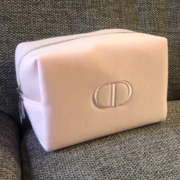 DIOR Beauty Makeup Logo Small Luxury Pouch Gift Light Pink Authentic Barbie - Picture 5 of 16